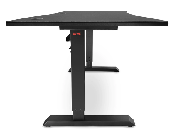 Svive Altair Gaming Desk Matt Sort Musematte,balanse-/høydejust.,kabelhåndt