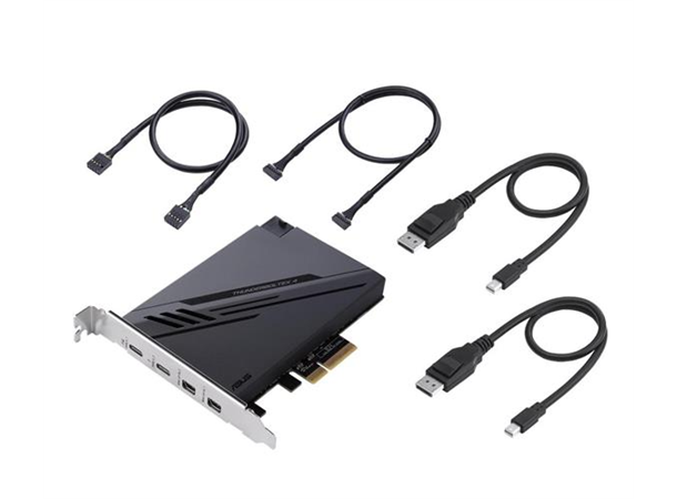 ASUS ThunderboltEX 4 2 x Thunderbolt 4 (USB-C, 40 Gbps, 100W)