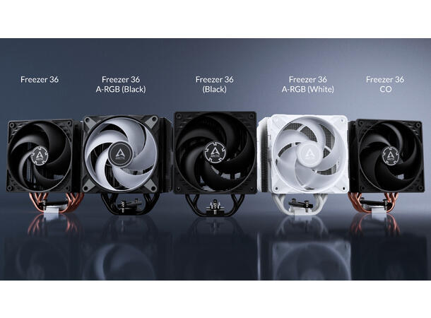 Arctic Cooling Freezer 36 A-RGB Black 159mm høyde, 200-2000RPM