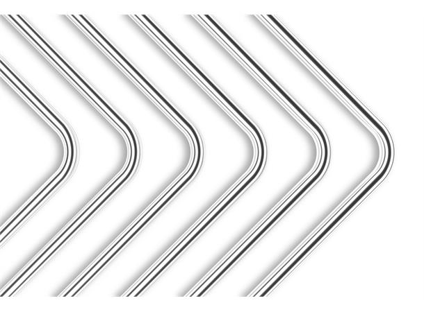 EK-Loop Metal Tube 14mm 0.8m Pre-Bent 90 Nikkel, 2 x 80cm, Pre-Bent 90°