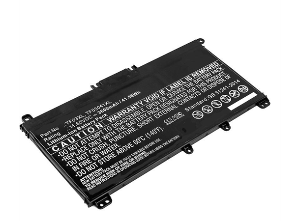 Erstatningsbatteri HP 41Wh Li-ion 11.55V 41Wh, Li-ion, 11.55V, 3600mAh