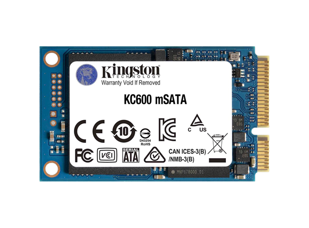 Kingston KC600MS 512GB mSATA SSD SATA 3.0, mSATA, opp til 550/520MB/s