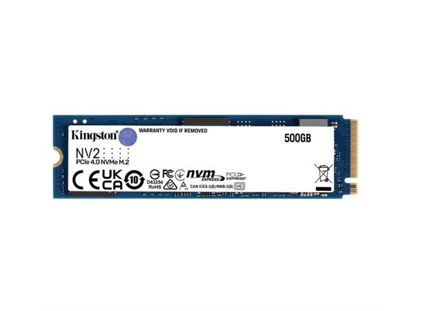 Kingston NV2 NVMe M.2 500GB PCIe 4.0, 3,500/2,100MB/s