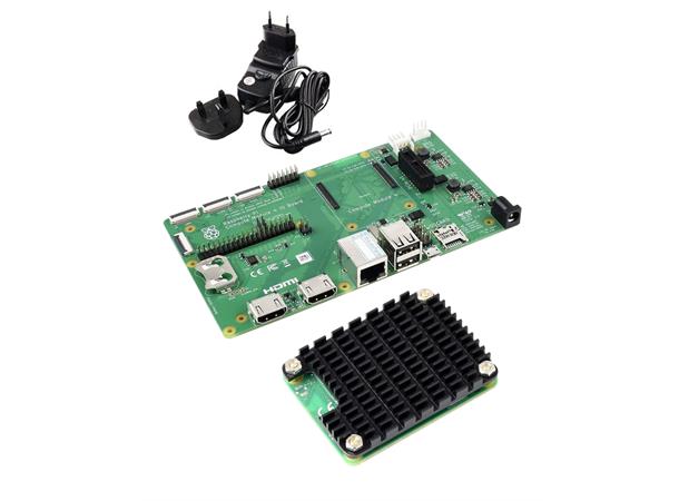 Raspberry Pi Compute Module 4 (4GB) Kit 32GB eMMC, Heat Sink, IO Board & AC