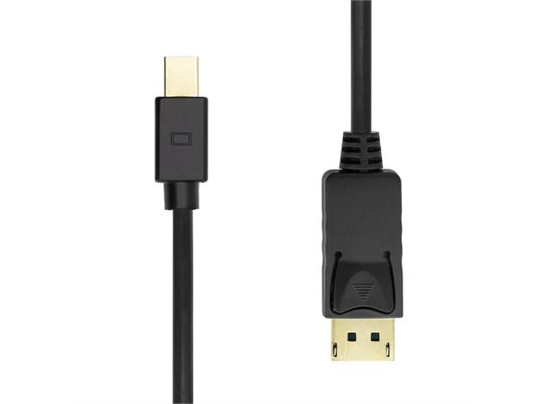 8K DisplayPort-kabel (miniDP-DP), 2m 2m, 8K@60Hz, 4K@120Hz, DP 1.4, 32.4Gb/s