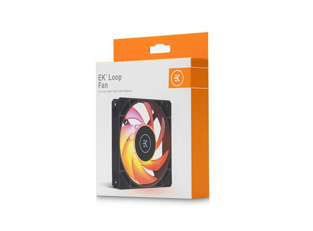EK-Loop Fan FPT 120 D-RGB - 550-2300rpm Sort, 550-2300rpm PWM, D-RGB