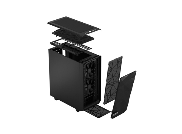 Fractal Design Meshify 2 Compact Black ATX, mATX, ITX, Solid (uten vindu)
