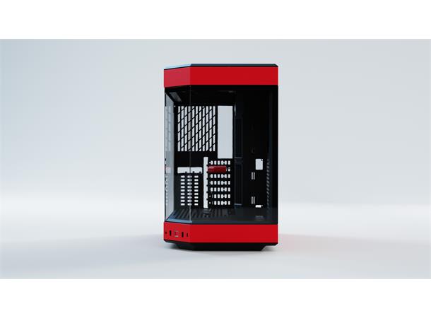 Hyte Y60 Midi Tower - Rød Panorama Glass