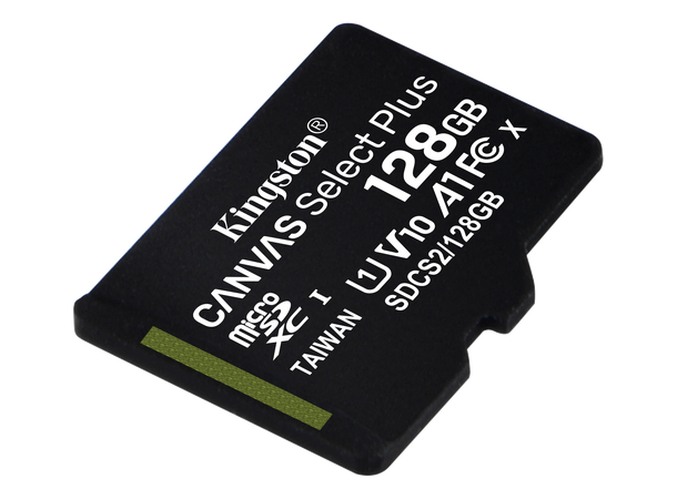 Kingston Canvas Select Plus 128GB 128GB, MicroSDXC, Class 10 UHS-I