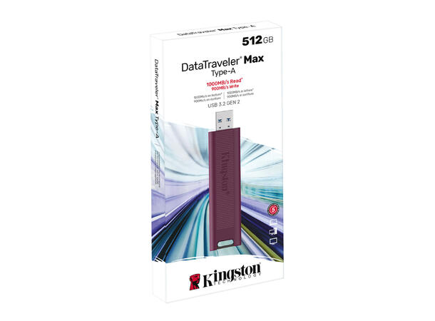 Kingston Data Traveler Max 512GB 512GB, USB Type-A 3.2 Gen 2, 1000 MB/s