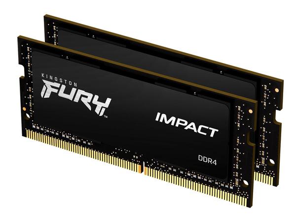 Kingston FURY Impact 3200MHz 64GB SODIMM Kit 2x32GB PC4-25600 CL20 260-pin 1.2V
