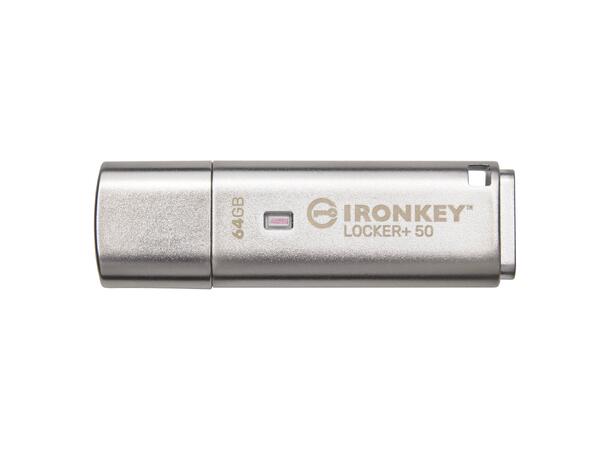 Kingston IronKey Locker+ 50 XTS-AES 64GB 64GB, USB 3.2 Gen 1, 145/115MB l/s
