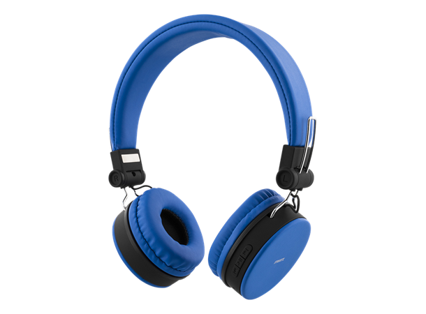 STREETZ BT headset, Blå On-ear, sammenleggbart, 3.5mm jack