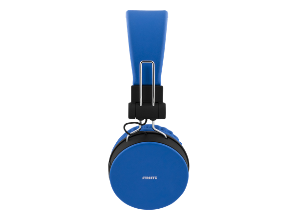 STREETZ BT headset, Blå On-ear, sammenleggbart, 3.5mm jack
