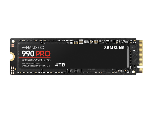 Samsung 990 PRO SSD 4TB (single sided) PCIe 4.0 NVMe M.2, 7450/6900MB/s