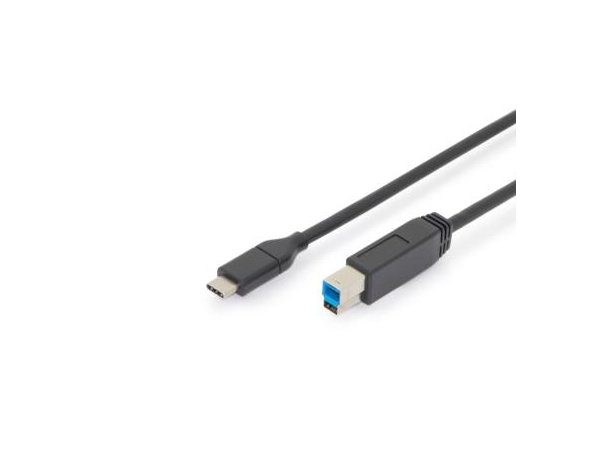 USB-C han - USB-B 3.0 hann kabel, 1,8m koble eksterne HDD til usb-c, 1,8m