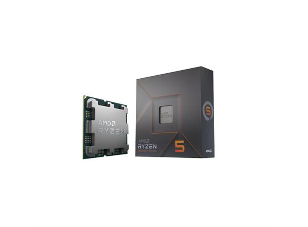 AMD Ryzen 5 7600X CPU AM5, 4.7/5.3GHz, 6-kjerner, 12-tråder
