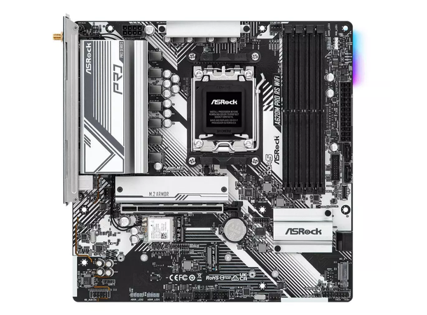 ASROCK A620M PRO RS WIFI 6E AM5, A620, mATX, 1 x PCIe 4.0, 4x DDR5