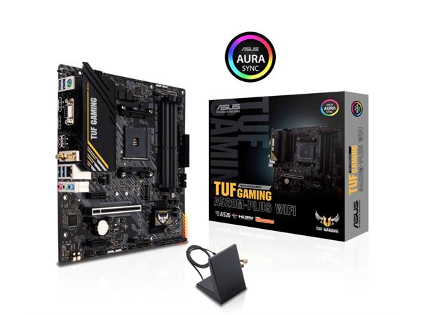 ASUS TUF GAMING A520M-PLUS WIFI AM4, mATX, A520M, PCIe 3.0, DDR4 4800 OC