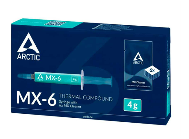 Arctic MX-6 4g with 6pcs MX Cleaner Termisk pasta, 4 g