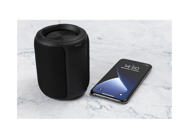 Essentials Vanntett Bluetooth høyttaler 2 x 5W, IPX7, svart
