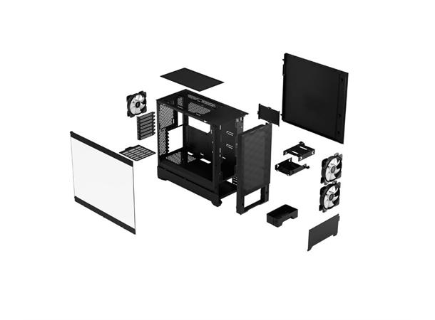 Fractal Design Pop Air RGB Black TG Clear Tint, midi kabinett, ATX