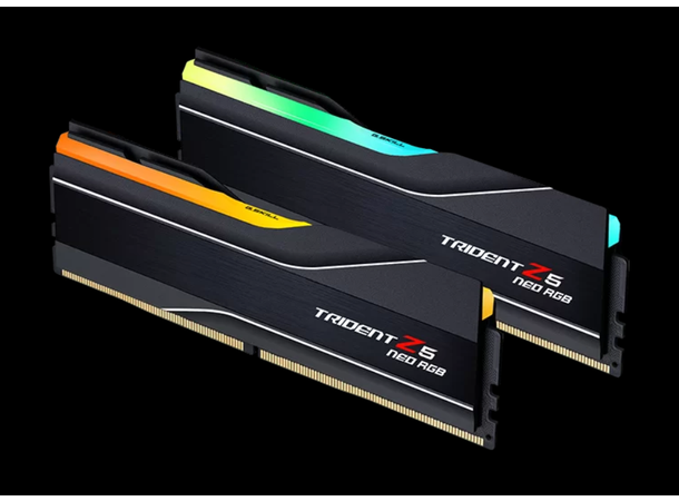 G.Skill Trident Z5 Neo RGB 6000MHz 32GB 2x16GB, DDR5, Sort + RGB, CL32, AMD EXPO