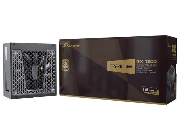 Seasonic Prime GX 1300W (80+Gold) Fullmodulær, 12 års garanti