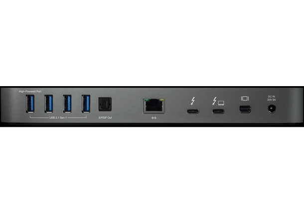 14-Port Thunderbolt Dock (Intel JHL6540) 2x TB3, GBlan, 5x USB-A, USB-C, SPDIF