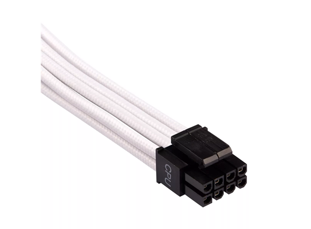 CORSAIR Premium PSU EPS12V kabel - Hvit EPS12V CPU, Type 4 (Generation 4), hvit