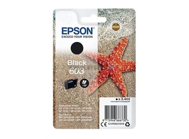 Epson Blekk 603 Sort Svart, Inntil 150 sider, XP-3100