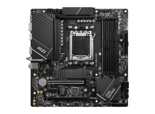MSI PRO B650M-A WIFI mATX, AM5, 2x M.2, 4x DDR5, 2.5GB