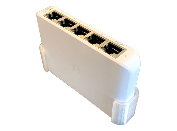 Winther UniFi Switch Flex Mini wallmount 3D Printet veggmonteringsbrakett, PETG