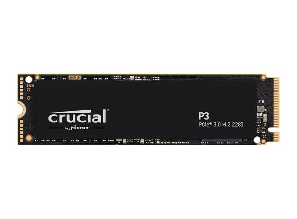 Crucial P3 4TB M.2 NVMe SSD PCIe 3.0, 3500/3000MB/s, single sided