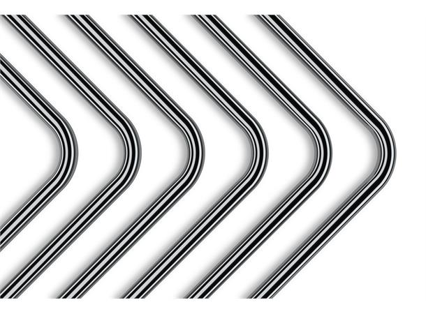 EK-Loop Metal Tube 16mm 0.8m Pre-Bent 90 Sort Nikkel, 2 x 80cm, Pre-Bent 90°