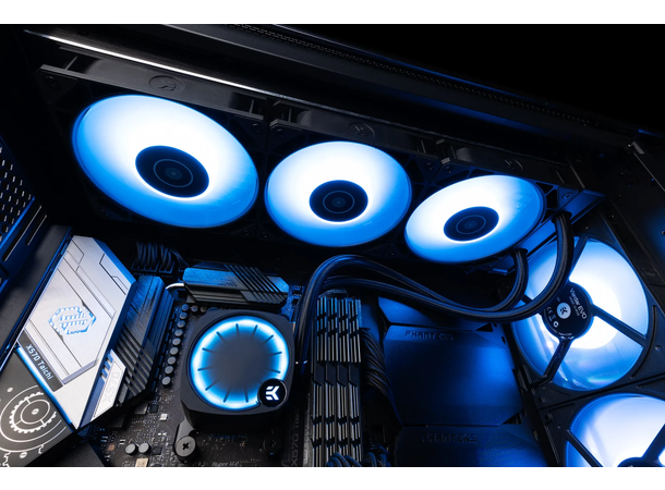 EK-Nucleus AIO CR360 Lux D-RGB 360 mm radiator, 550-2300 RPM, black