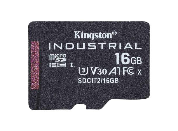 Kingston Industrial microSD 16GB 16GB, -40 to 85°, 1920TBW, 30K P/E