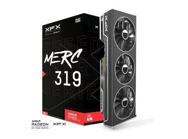 XFX Speedster MERC 319 Radeon RX 7800 XT Skjermkort, PCI-E 4.0, 16GB GDDR6