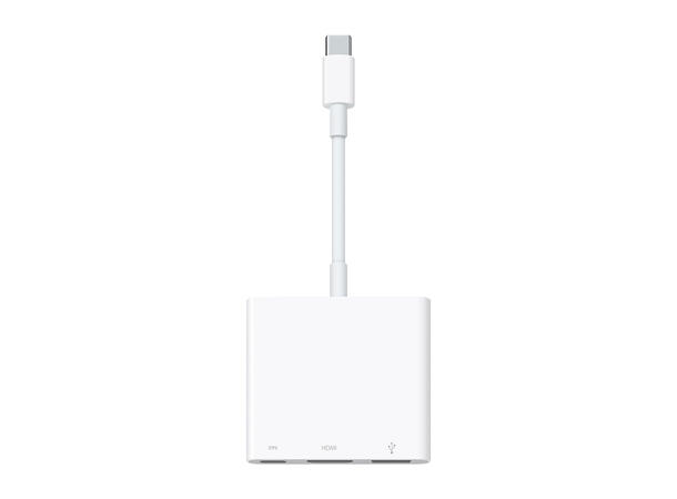 Apple USB-C Digital AV Multiport-adapter USB-C til HDMI/USB/USB-C (lademulighet)