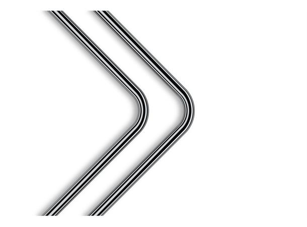 EK-Loop Metal Tube 14mm 0.8m Pre-Bent 90 Sort Nikkel, 2 x 80cm, Pre-Bent 90°