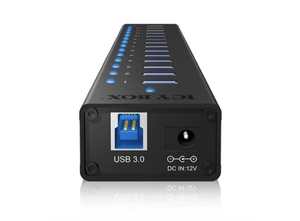 ICY BOX IB-AC6113 USB Hub/Port 14x USB 3.0, 1x USB Charge