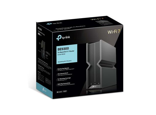 TP-Link Archer BE550 Wi-Fi 7 Router BE9300 Tri-Band, Wi-Fi 7, 5×2.5G porter