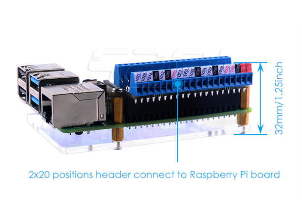 52Pi Mini GPIO Terminal Breakout Board For Raspberry Pi