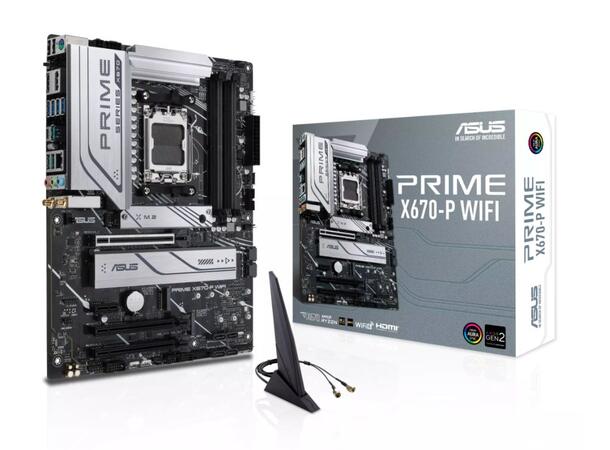 ASUS PRIME X670-P WiFi ATX, AM5, 3x M.2, 4x DDR5, 2.5GB