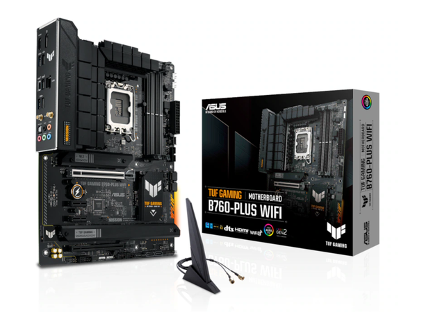 ASUS TUF GAMING B760-PLUS WIFI (DDR5) ATX, LGA 1700, 4xDDR5, PCIe 5.0, 3x M.2