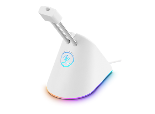 DG Mouse Bungee RGB - Hvit Hvit kabelholder med RGB til gamingmus