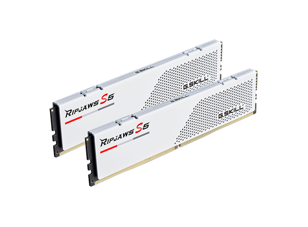 G.Skill DDR5 Ripjaws S5 5200MHz 32GB 2x16GB, White, DDR5, 5200MHz, CL40, 1.1V