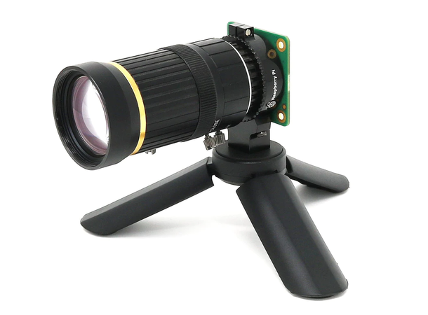 Liten Tripod (75mm) til Pi HQ kamera 75mm, perfekt til Pi-kameraer