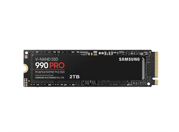 Samsung 990 PRO M.2 NVMe SSD 2TB opp til 7450/6900MB/s