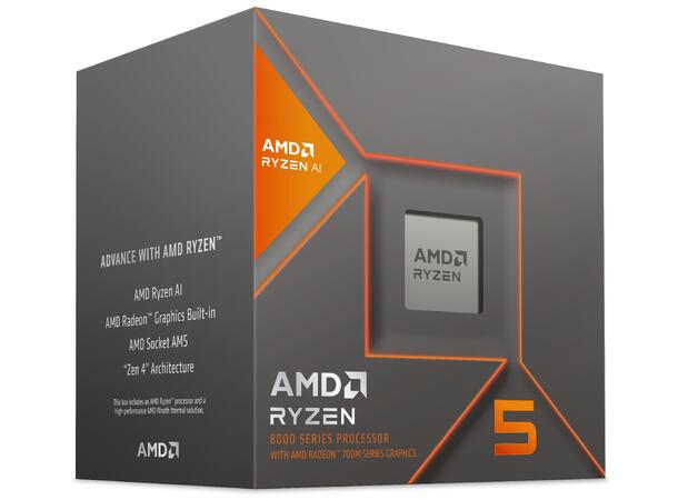 AMD Ryzen 5 8500G APU AM5, 3.5/5.0GHz, 6c/12t, Radeon 740M GPU